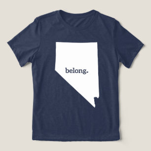 Nevada Heart Belongs, State Pride Tri-Blend Shirt