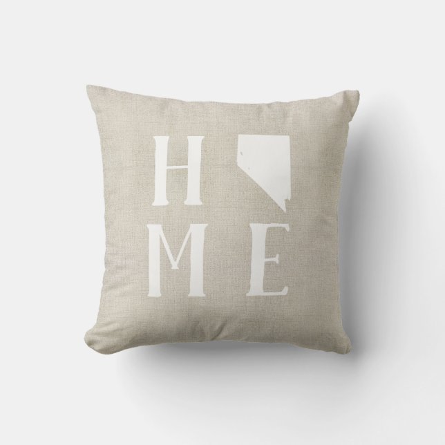 Nevada Home State Throw Pillow (Front)