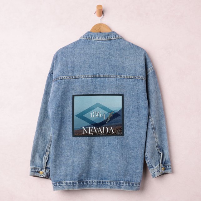 Nevada Landscape Poster Denim Jacket (Hangar)