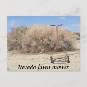 Nevada Lawn Mower Postcard