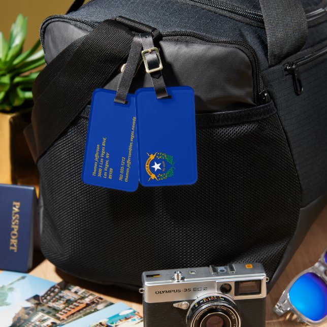 Nevada Luggage Tag (Front & Back)