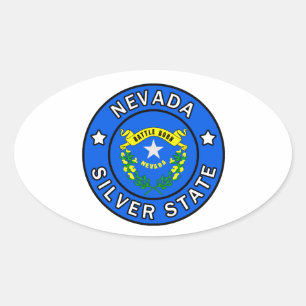Nevada Oval Sticker