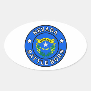 Nevada Oval Sticker