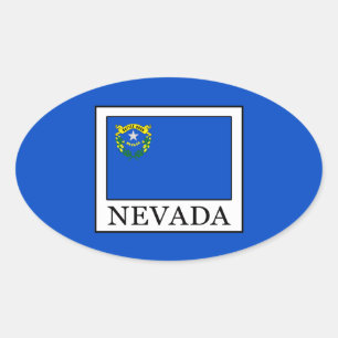 Nevada Oval Sticker