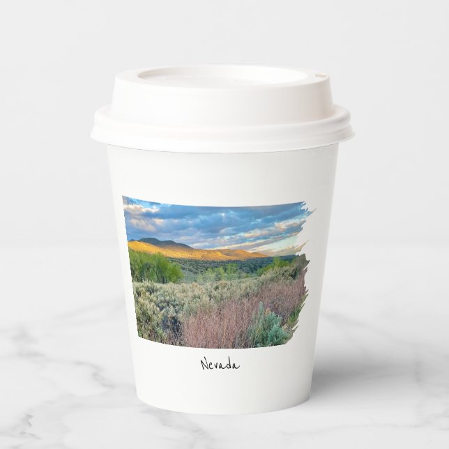 Nevada Painted Desert Paper Cups (Front)