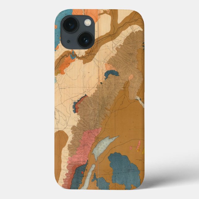 Nevada Plateau Geological Case-Mate iPhone Case (Back)