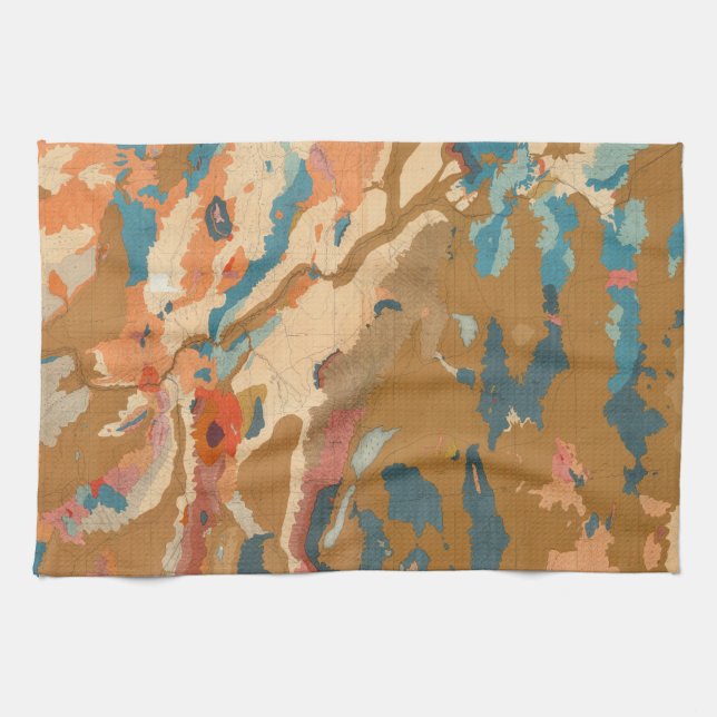 Nevada Plateau Geological Kitchen Towel (Horizontal)