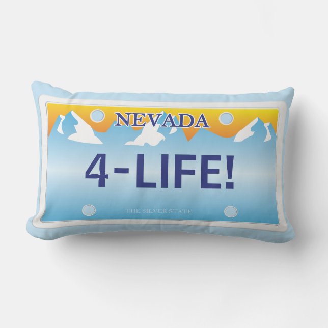 Nevada Plates Lumbar Pillow (Front)
