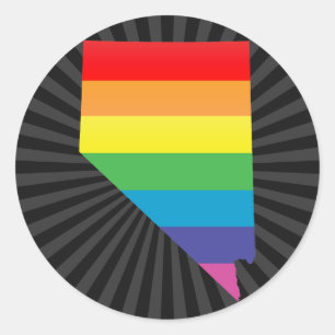nevada pride. classic round sticker