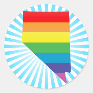 nevada pride. classic round sticker