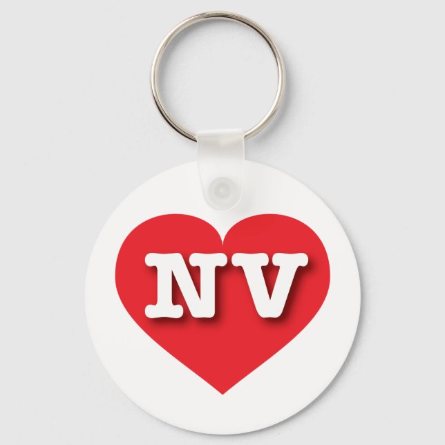 Nevada Red Heart - Big Love Keychain (Front)