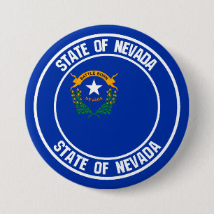 Nevada Round Emblem 3 Inch Round Button
