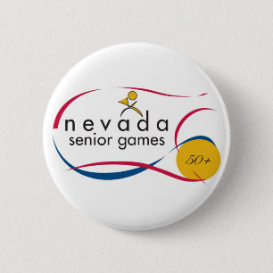 NEVADA SENIOR GAMES LOGOS ON EVERYTHING 2 INCH ROUND BUTTON