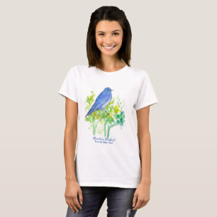 Nevada Souvenir Desert Sagebrush Bluebird  T-Shirt