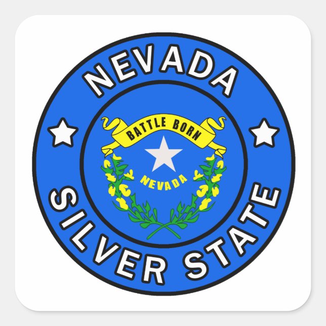 Nevada Square Sticker (Front)