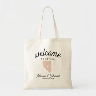 NEVADA State Destination Wedding ANY COLOR Tote Bag