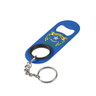 Nevada State Flag Design Mini Bottle Opener