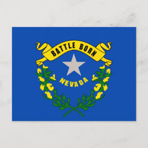 Nevada State Flag Design Postcard