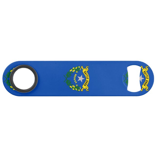 Nevada State Flag Design Speed Bottle Opener (Front (Horizontal))