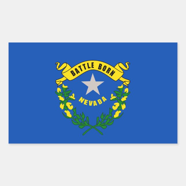 Nevada State Flag Design Sticker (Front)