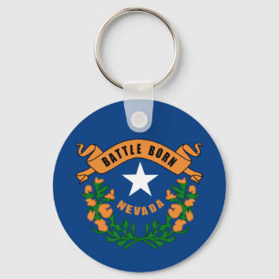 Nevada State Flag Keychain
