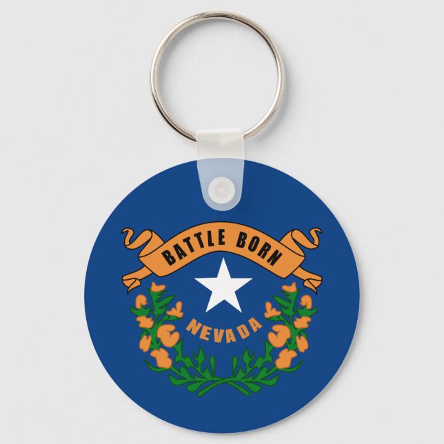 Nevada State Flag Keychain (Front)