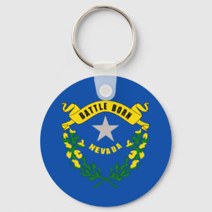 Nevada State Flag Keychain