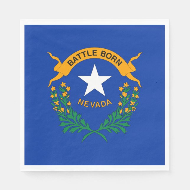 Nevada State Flag Napkin (Front)