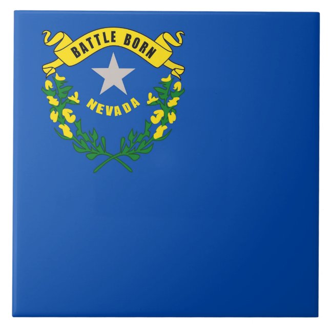 Nevada State Flag Tile (Front)