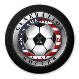 Nevada State Generation X American Soccer Ceramic Knob
