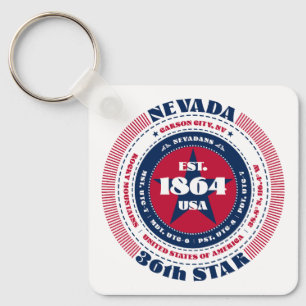 Nevada State Keychain