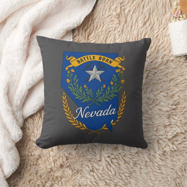 Nevada state pride throw pillow (Blanket)