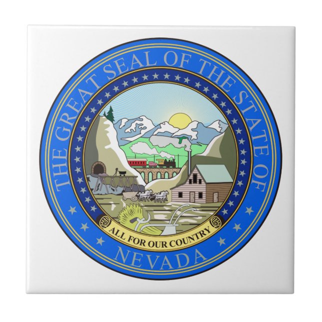 Nevada State Seal Tile (Front)