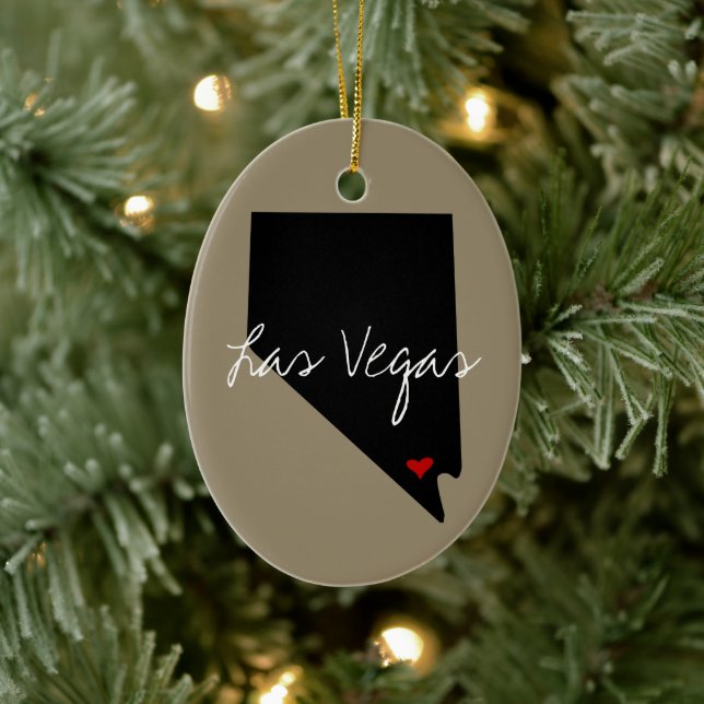 Nevada Town Ceramic Ornament (Tree)