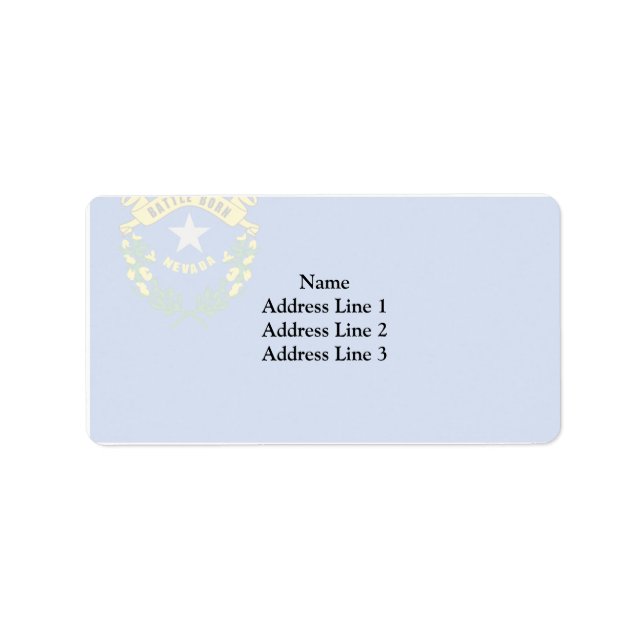 Nevada, United States Label (Front)