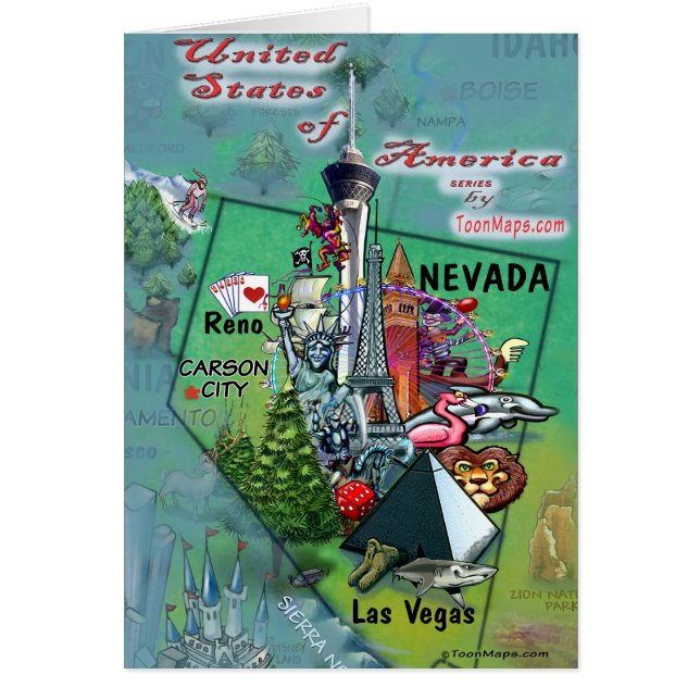 Nevada USA Card (Front)