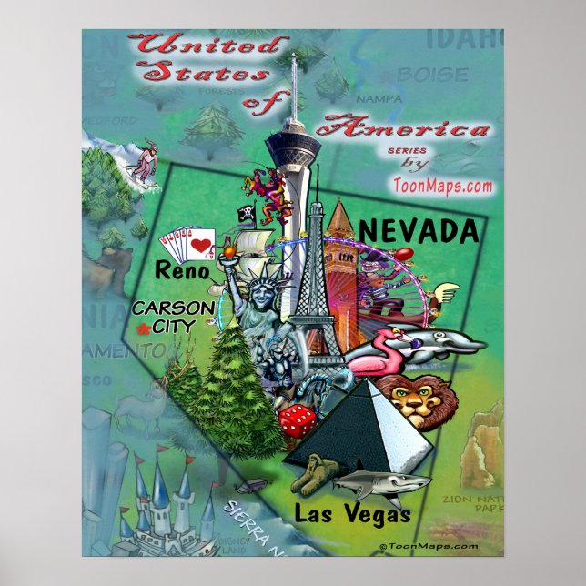 Nevada USA Poster (Front)