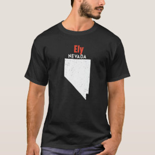 Nevada Usa State America Travel Nevadan Ely T-Shirt