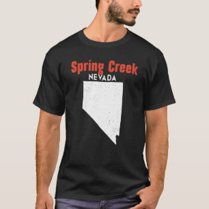 Nevada Usa State America Travel Nevadan Spring Cre T-Shirt