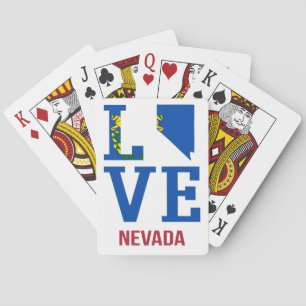 Nevada USA state love Playing Cards