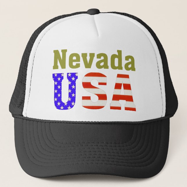Nevada USA! Trucker Hat (Front)