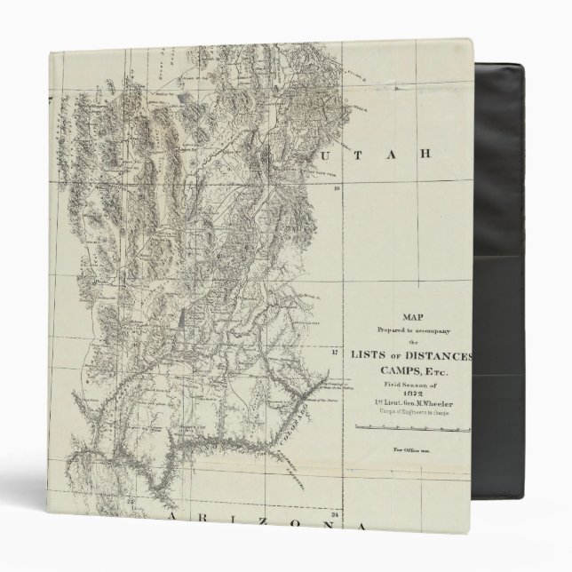 Nevada, Utah, and Arizona Map Binder (Front/Inside)