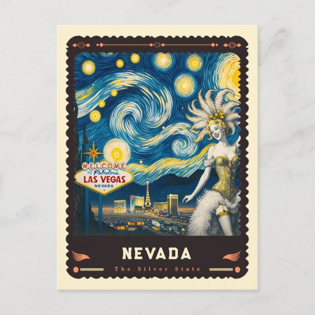 Nevada | Vincent Van Gogh Inspired Postcard (Front)