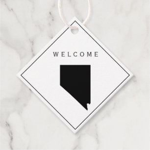 Nevada Welcome Bag Gift Tag for Wedding Weekend