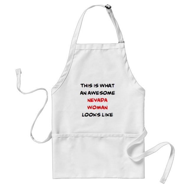 nevada woman, awesome standard apron (Front)
