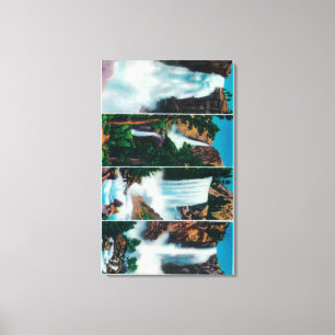 Nevada, Yosemite, Vernal, and Bridal Veil Falls Canvas Print