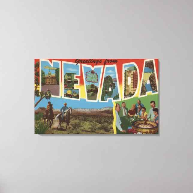 NevadaLarge Letter ScenesNevada 2 Canvas Print (Front)