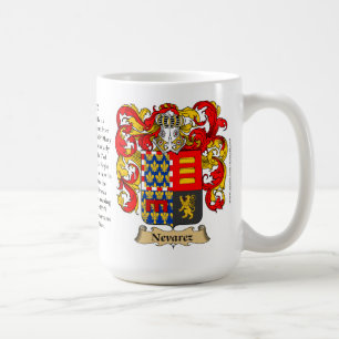 Nevarez, the Origin, the Meaning and the Crest Coffee Mug
