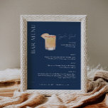 NEVE Navy Signature Drink Wedding Bar Sign<br><div class="desc">The Neve Collection employs a rich navy colour that perfectly blends clean sophistication with modern flair.  It's designed with a modern script font that exudes style and elegance. Each product in the collection is thoughtfully crafted to showcase a look that is both timeless and on-trend.</div>