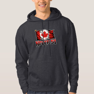 Never 51, Canada Canadian Flag, Hoodie